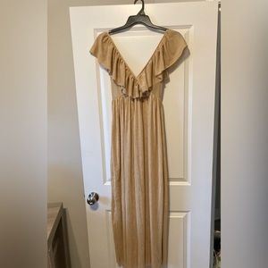 Nude Sheer Maxi Dress